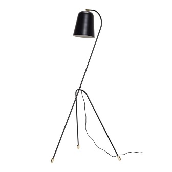 Skandynawska lampa podłogowa Monica czarna